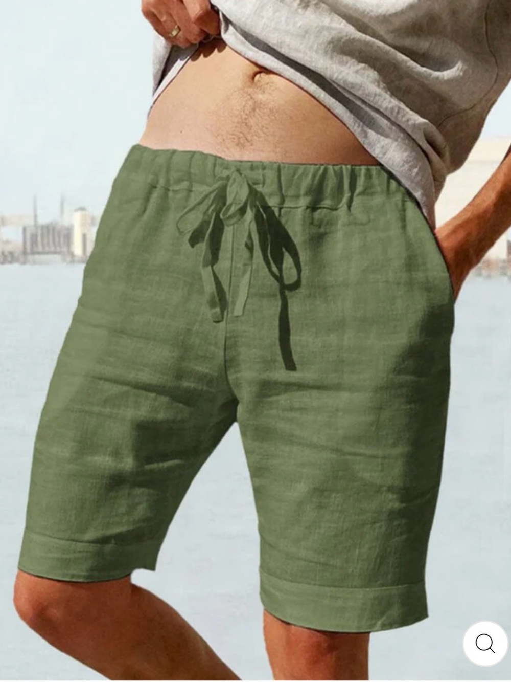 2 pairs of coofandy drawstring shorts (blue & burgundy)